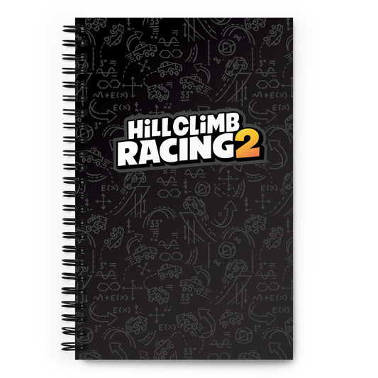 Hill Climb Racing 2 Spiral Notebook Black