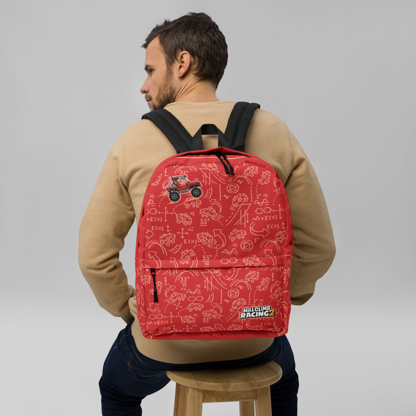 Hill Climb Racing 2 Backpack Red