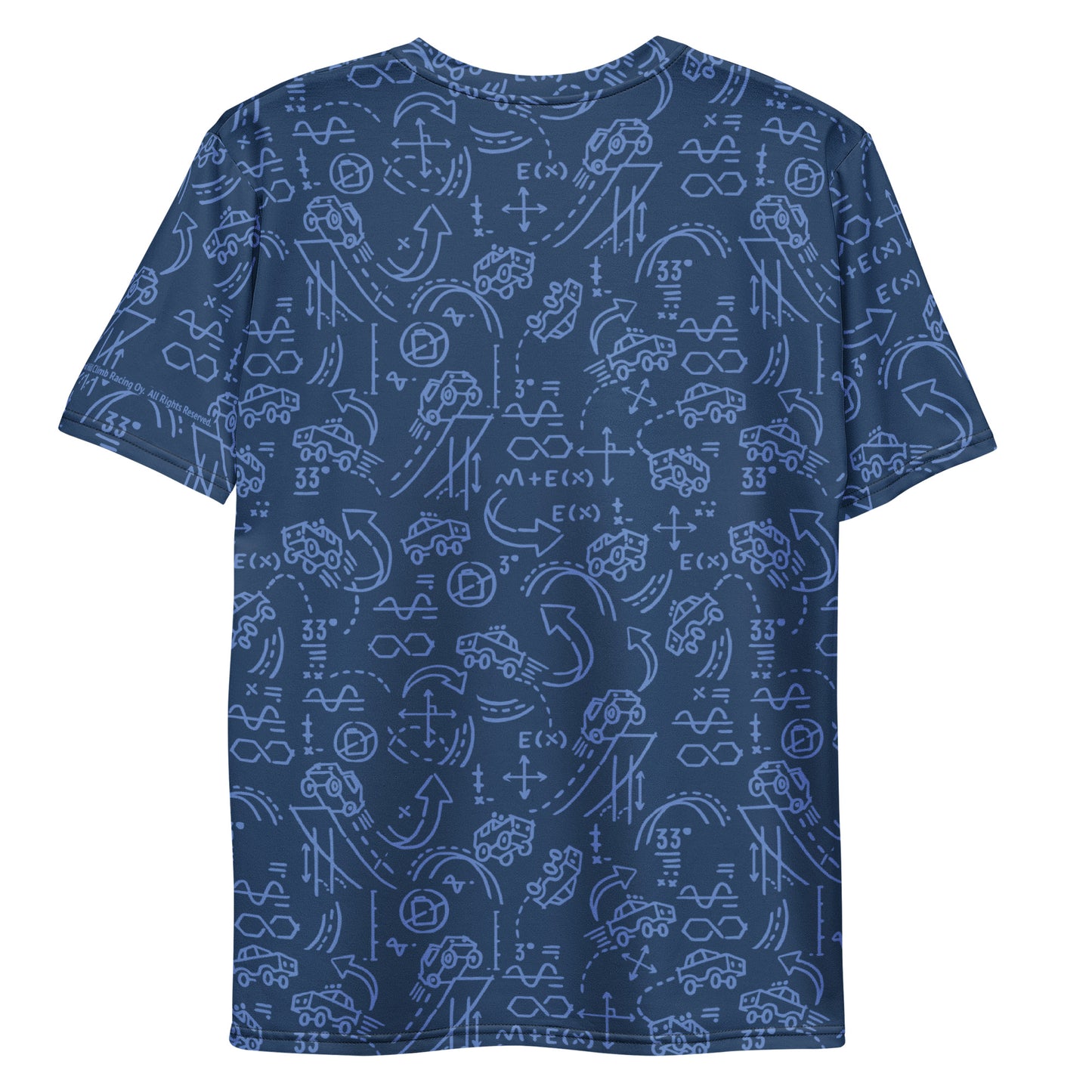 Hill Climb Racing 2 Pattern T-Shirt Blue