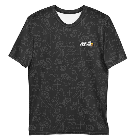 Hill Climb Racing 2 Pattern T-Shirt Black