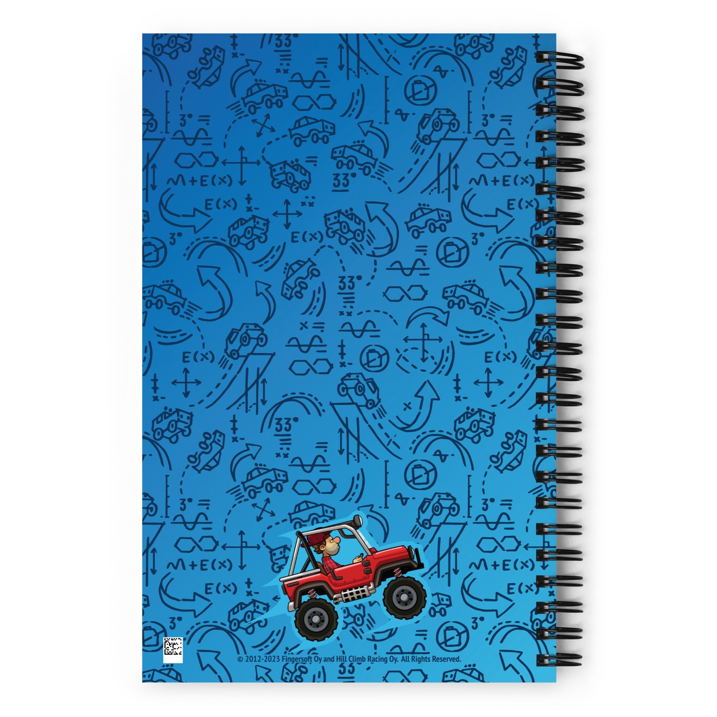 Hill Climb Racing 2 Spiral Notebook Blue