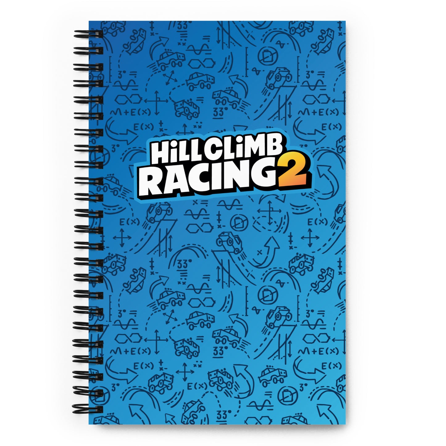 Hill Climb Racing 2 Spiral Notebook Blue