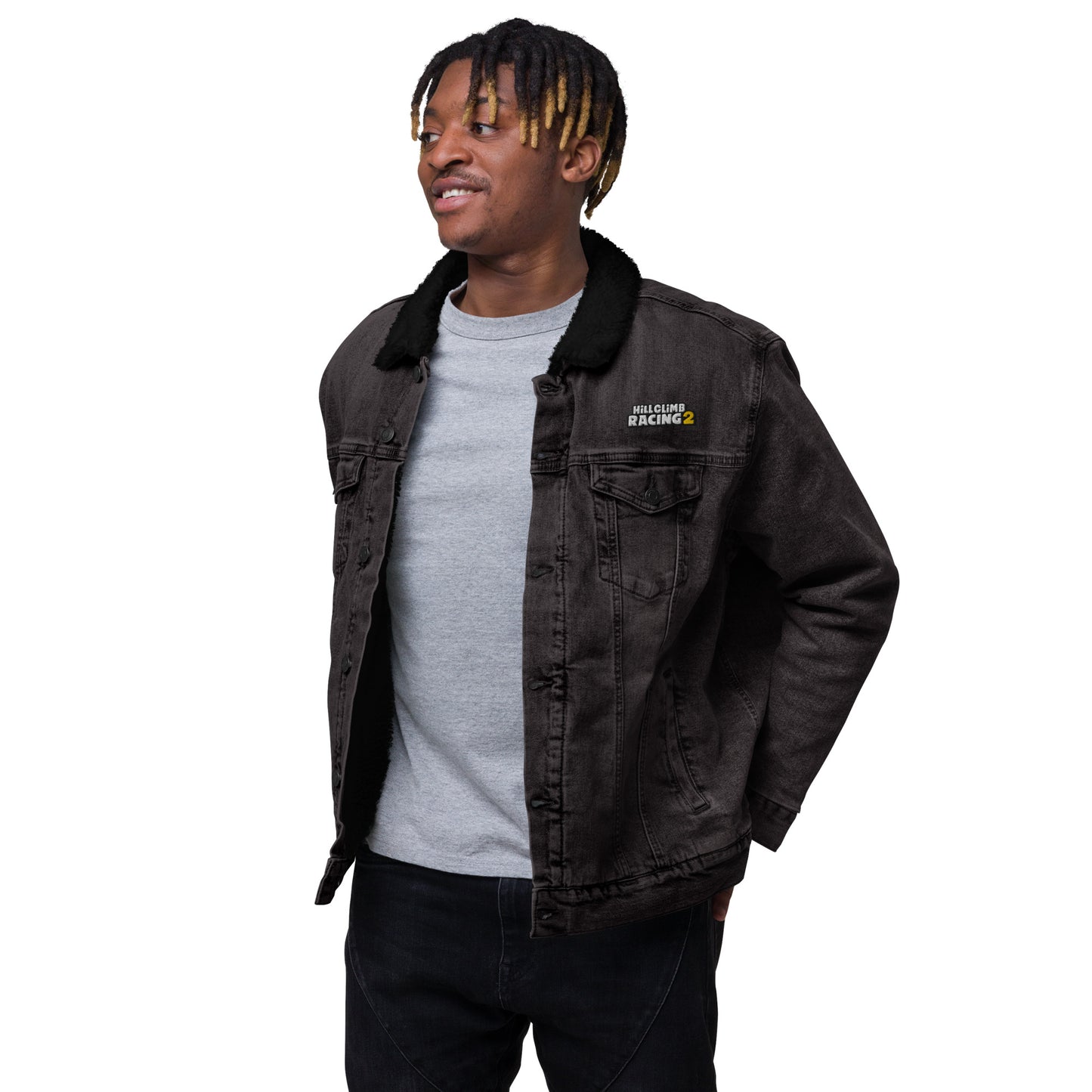 Hill Climb Racing 2 Unisex Denim Sherpa Jacket